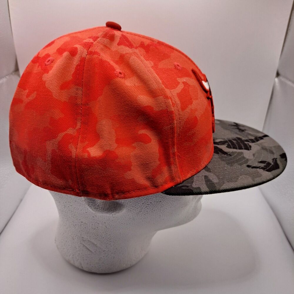 Chicago Bulls Windy City Camo Hat Size 7 5/8 New Era Authentic Hardwood Classics - Picture 4 of 9